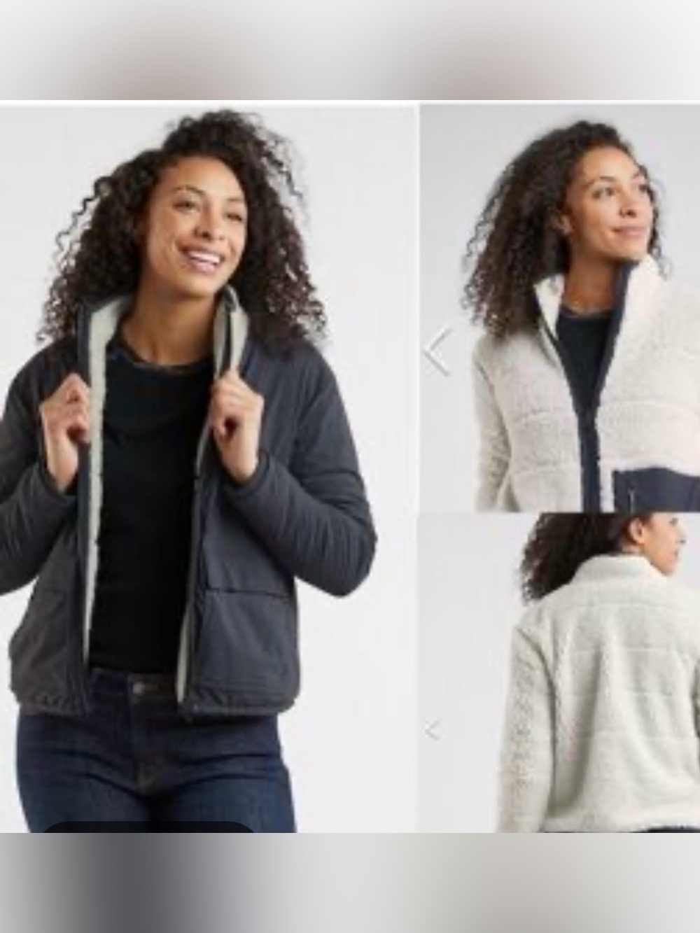Title Nine Sherpa Lined Reversible Jacket L